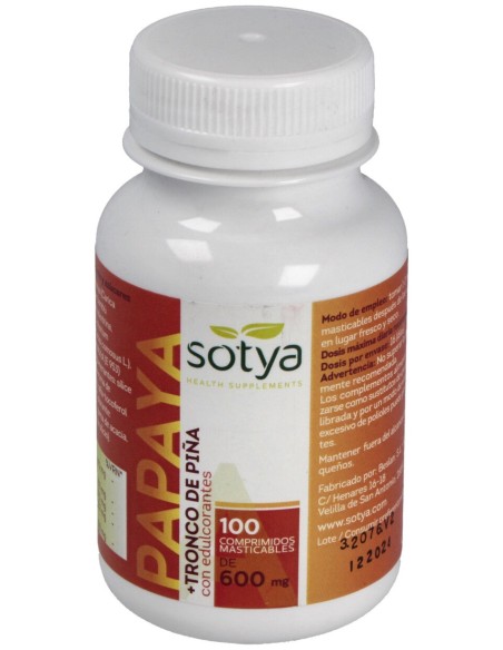 Sotya Papaya 600Mg 100Comp