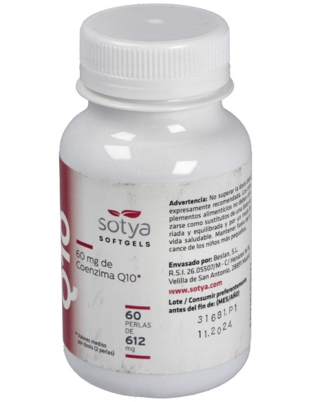Sotya Coenzima Q10 De 60Mg Perlas 60U