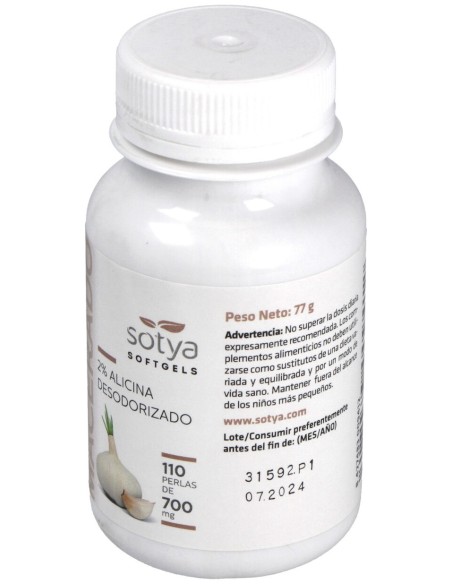 Sotya Ajo Macerado 500Mg 110 Perlas
