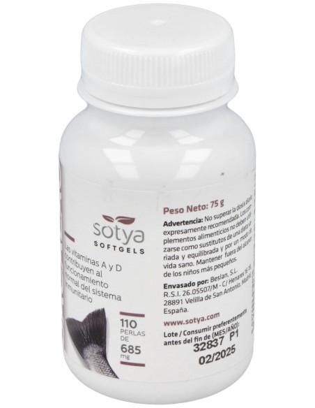 Sotya Hígado De Bacalao 700Mg 110 Perlas