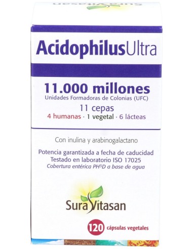 Sura Vitasan Acidophilus Ultra 120 Cápsulas