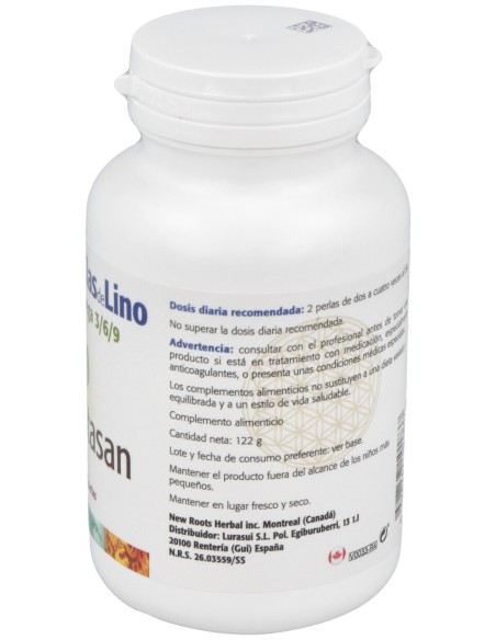 Aceite De Semillas De Lino 1000Mg. 90Perlas