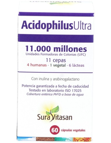 Sura Vitasan Acidophilus Ultra 60 Cápsulas