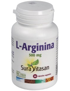 L-Arginina 500Mg. 50Cap.