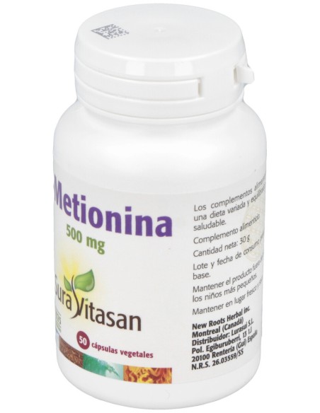 L-Metionina 500Mg. 50Cap.