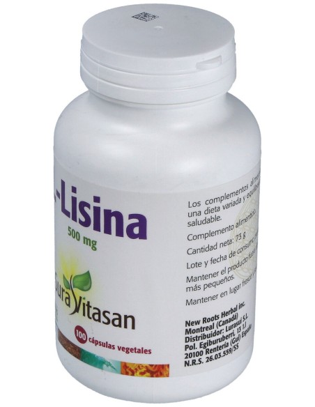 L-Lisina 500Mg. 100Cap.