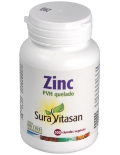 Zinc Pvh Quelado 25Mg. 100Comp.