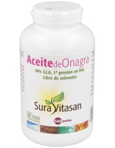 Sura Vitasan Aceite De Onagra 500Mg 540 Perlas