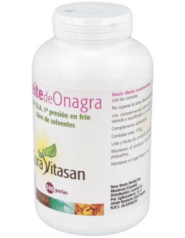 Sura Vitasan Aceite De Onagra 500Mg 540 Perlas