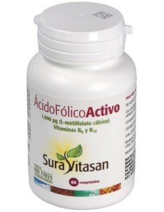 Sura Vitasan Ácido Fólico Activo 60Caps