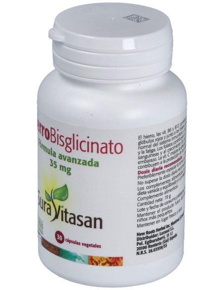 Hierro Bisglicinato 30Caps   Suravitasan