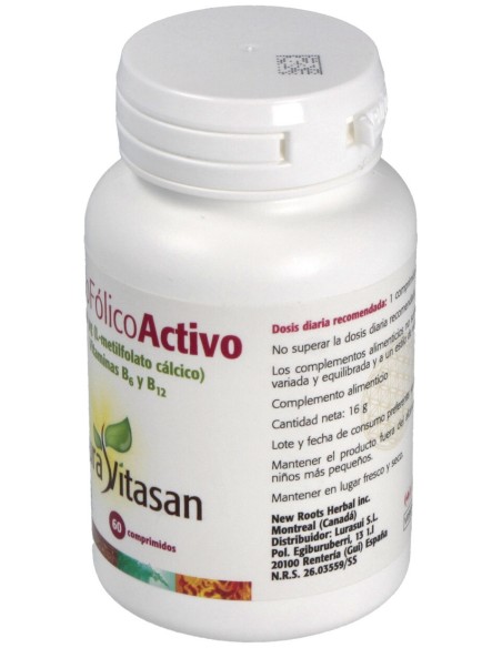 Sura Vitasan Ácido Fólico Activo 60Caps