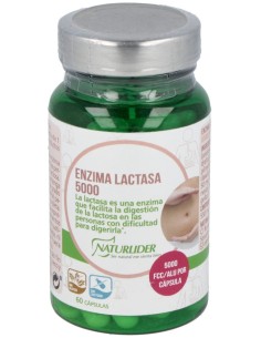 Naturlider Enzima Lactasa 5000 Fcc 60 Caps