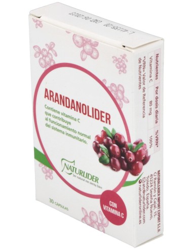 Arandanolider Arandano Rojo Americano 30Cap,