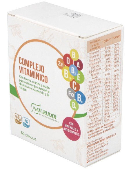 Naturlider Complejo Vitaminico 60 Caps