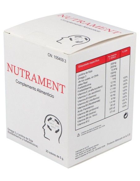Nutrament 20 Sobres 5 Gramos
