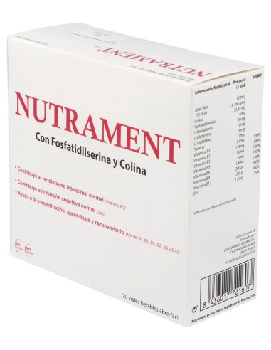 Nutrament 20 Viales Bebiles 10 Ml