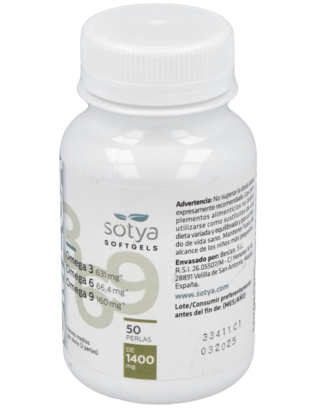 Sotya Omega 3-6-9 1300Mg 50 Perlas