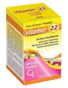Vitamin 22 Vitaminas-Olig-Plantas Mujer 60Cap.