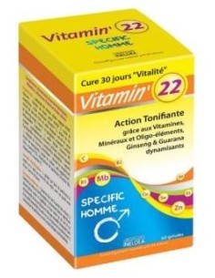 Vitamin 22 Vitaminas-Oligo-Plantas Hombre 60Cap.