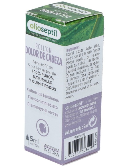 Olioseptil Dolor De Cabeza Roll-On 5Ml.