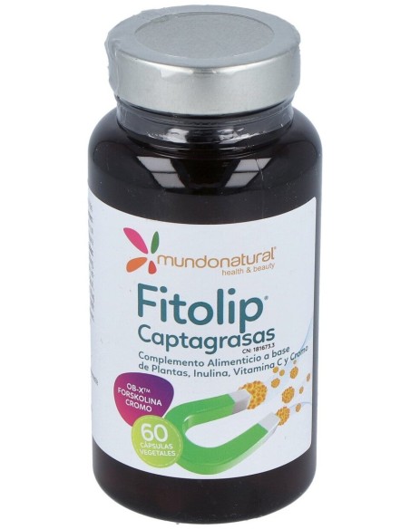 Mundo Natural Fitolip Captagrasas 60Cap
