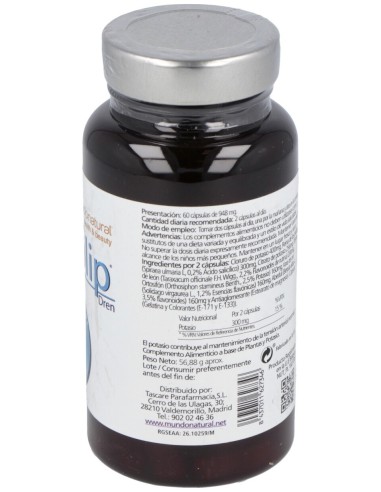 Mundo Natural Fitolip Dren 60 Capsulas
