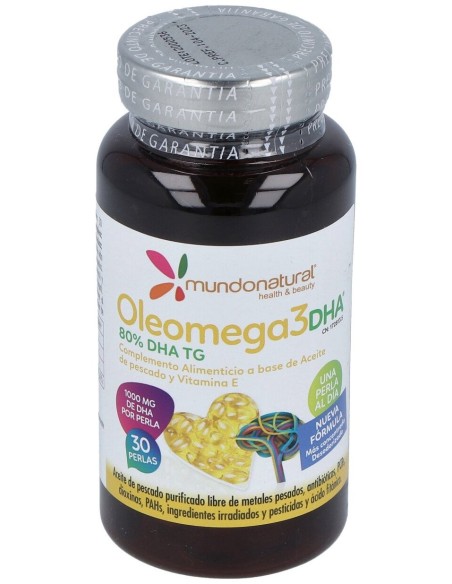 Mundonatural Oleomega3 80% Dha 1G 30Caps