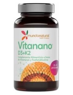Mundonatural Vitanano D3 + K2 Liposomado 30Caps