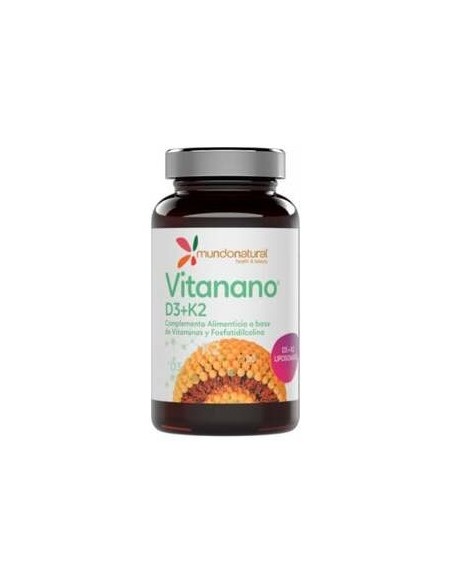 Mundonatural Vitanano D3 + K2 Liposomado 30Caps