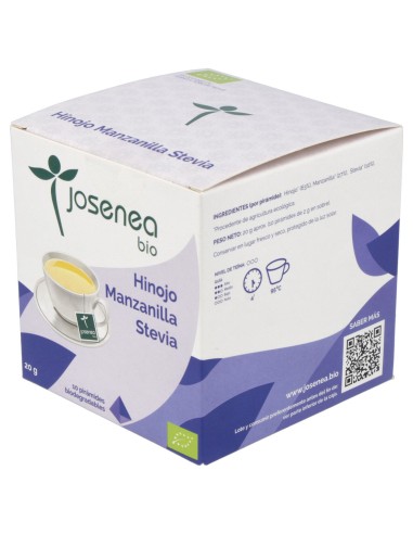 Hinojo-Manzanilla-Stevia 10Piramides Ensobrada Bio