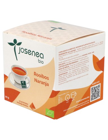 Rooibos-Naranja 10Piramides Ensobradas Bio
