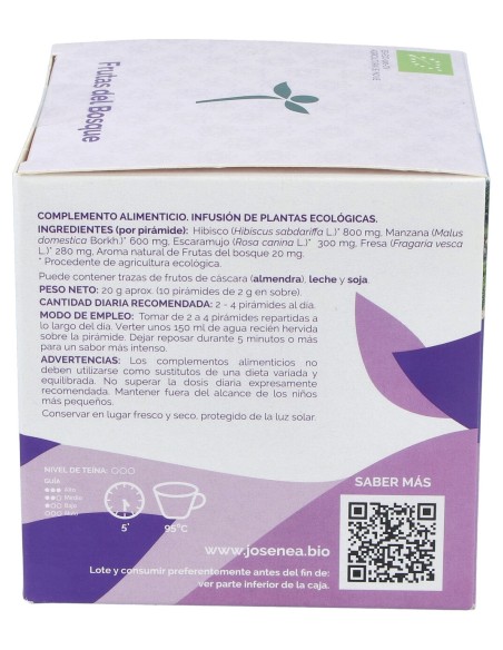 Te Rojo Frutas Del Bosque 10Piramides Ensobradabio