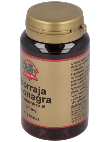 Obire Borraja Y Onaga + Vitamina E 500Mg 110Caps