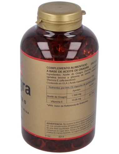 Obire Aceite De Onagra + Vit E 500Mg 450 Perlas