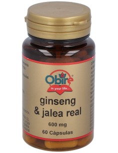 Obire Ginseng Y Jalea Real 600Mg 60Cáps