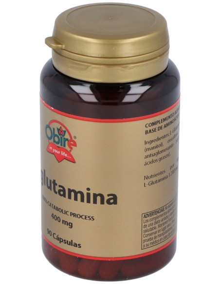 Obire L Glutamina 400Mg 90Caps