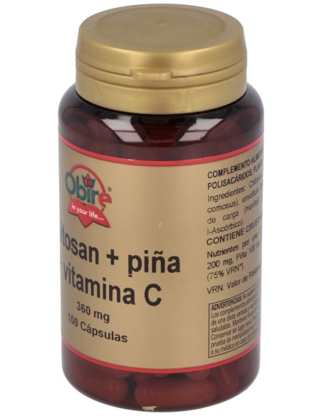 Chitosan Piña Y Vit.C 100Cap.