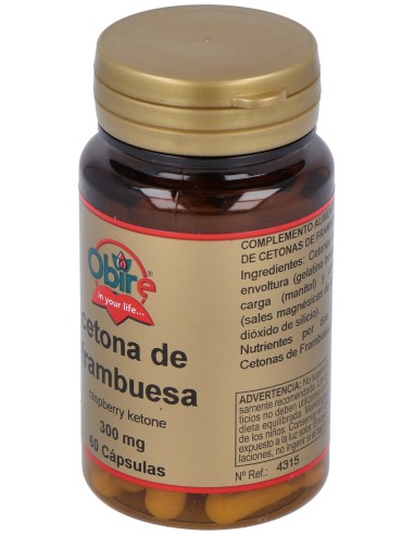 Cetona De Frambuesa 300Mg. 60Cap.