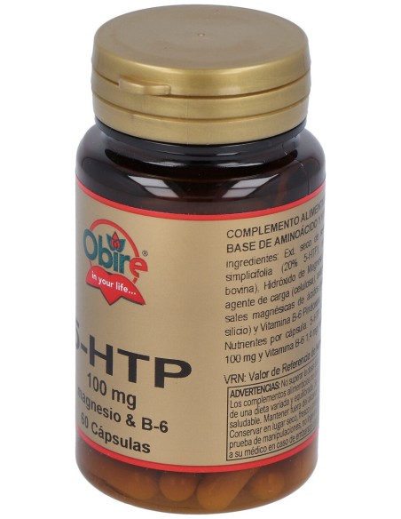Obire Triptófano (5-Htp 100 Mg) + Magnesio + B-6 60Cáps