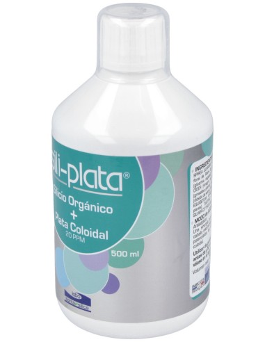 Sili-Plata Silicio Org.+ Plata Coloidal 500Ml.