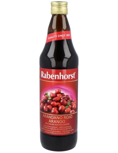 Rabenhorst Zumo De Arandano Rojo Americano 750Ml