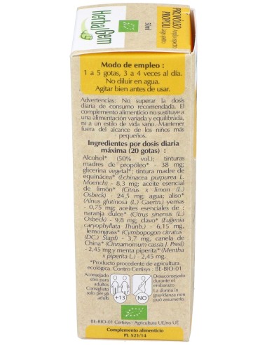 Herbalgem Propóleo Bio Amplio Espectro Gotas 50Ml
