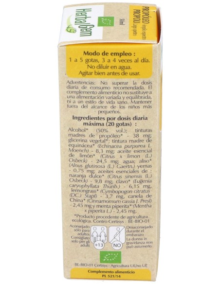 Herbalgem Propóleo Bio Amplio Espectro Gotas 50Ml