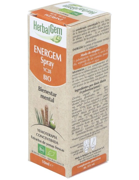 Herbalgem Energem Spray Bienestar Mental 10Ml