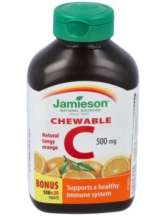 Vitamina C 500Mg. Sabor Naranja 100Comp.Mastic.