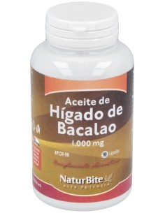 Naturbite Aceite De Higado De Bacalao 1000Mg 90Caps