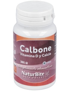 Naturbite Vitamina D Y Calcio Calbone 60Caps