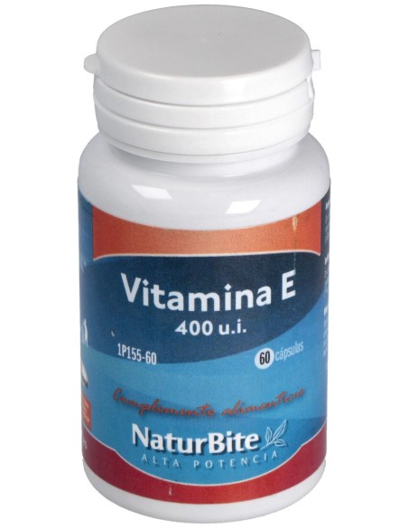 Naturbite Vitamina E 400Ui Natural 60Caps
