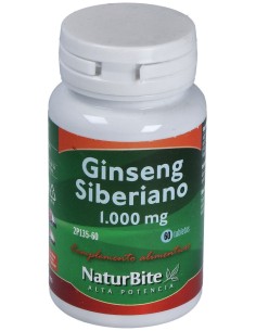 Naturbite Ginseng Siberiano 1.000Mg 60Tab